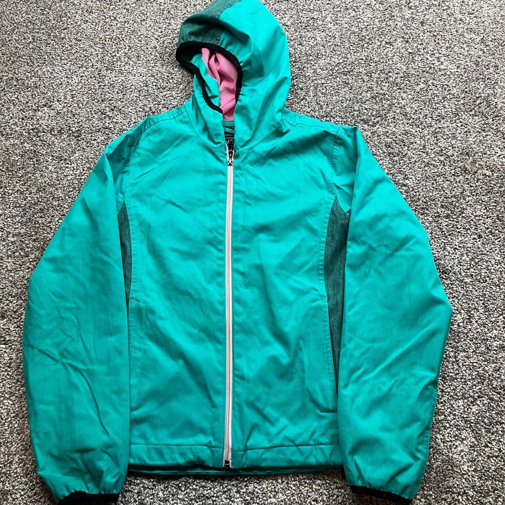 Killtec Hooded Jacket Girls‎ 152 Teal Waterproof Windproof Outdoor Shell
